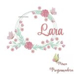 Matriz de Bordado Lara Moldura Floral