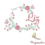 Matriz de Bordado Liz Moldura Floral