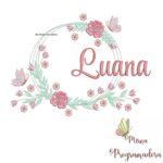 Matriz de Bordado Luana Moldura Floral