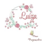 Matriz de Bordado Luiza Moldura Floral