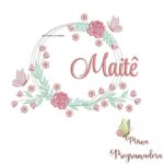 Matriz de Bordado Maite Moldura Floral