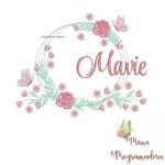 Matriz de Bordado Mavie Moldura Floral