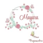 Matriz de Bordado Mayara Moldura Floral