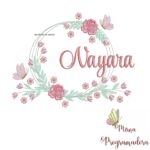Matriz de Bordado Nayara Moldura Floral