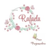 Matriz de Bordado Rafaela Moldura Floral