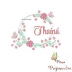 Matriz de Bordado Thaina Moldura Floral