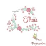 Matriz de Bordado Thais Moldura Floral
