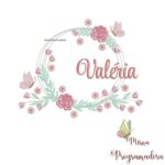Matriz de Bordado Valeria Moldura Floral