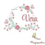 Matriz de Bordado Vera Moldura Floral