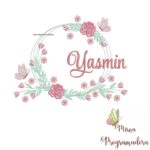 Matriz de Bordado Yasmin Moldura Floral