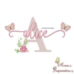 matriz de bordado alice 22