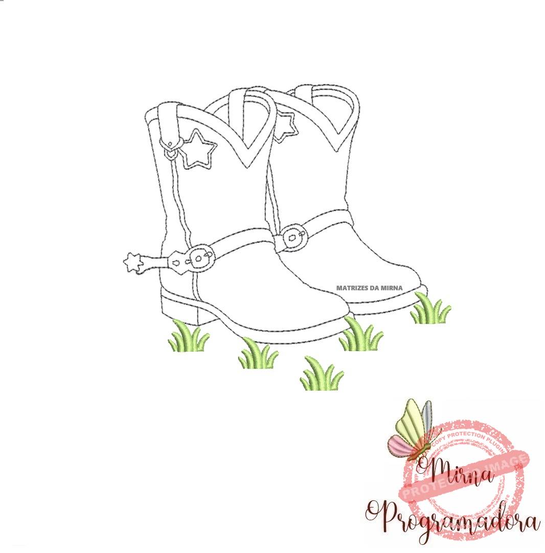matriz de bordado bota contorno1 matriz-de-bordado-bota-contorno1