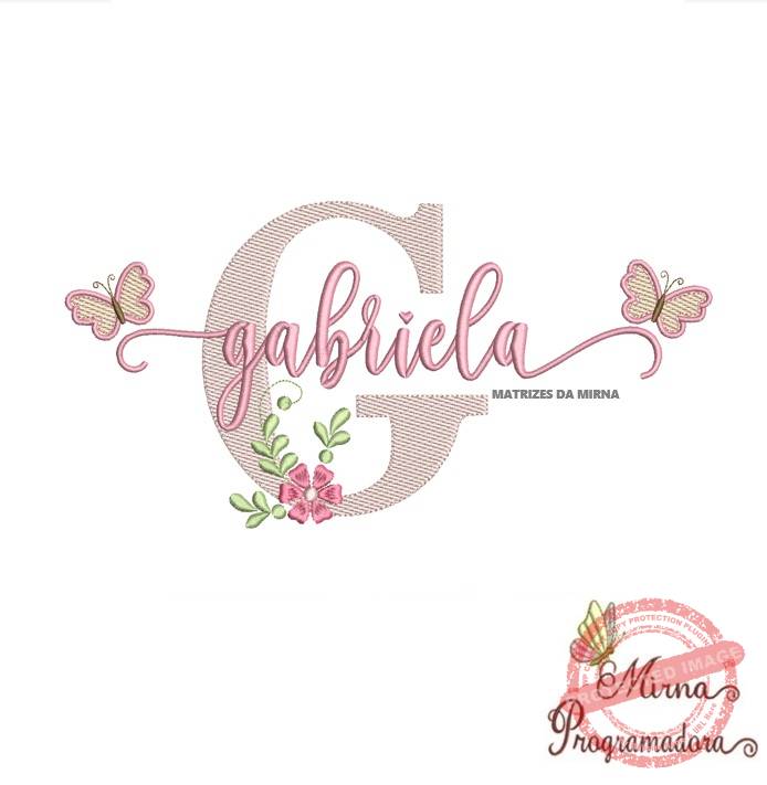 matriz de bordado gabriela 39 matriz de bordado gabriela 39 - Imagem 1