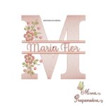 matriz de bordado-maria flor