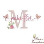 matriz de bordado maria flor116