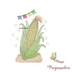 Matriz de Bordado Coleção Bebê Diversão / Coleção festa junina / 100 nomes arabesco rosas - Imagem 10