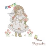 Matriz de Bordado Coleção Bebê Diversão / Coleção festa junina / 100 nomes arabesco rosas - Imagem 9