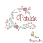Matriz de Bordado Patricia Moldura Floral