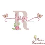 matriz de bordado rosa95