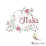 Matriz de Bordado Thalita Moldura Floral