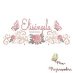 matriz de bordado arabesco rosas borboletas nome-elisangela-mirna 072