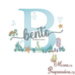 Matriz de Bordado - Coleção 100 Nomes Fundo do Mar Menino - Imagem 3