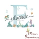 Matriz de Bordado - Coleção 100 Nomes Fundo do Mar Menino - Imagem 5