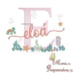 Matriz de Bordado - Coleção 100 Nomes Fundo do Mar Menina - Imagem 5