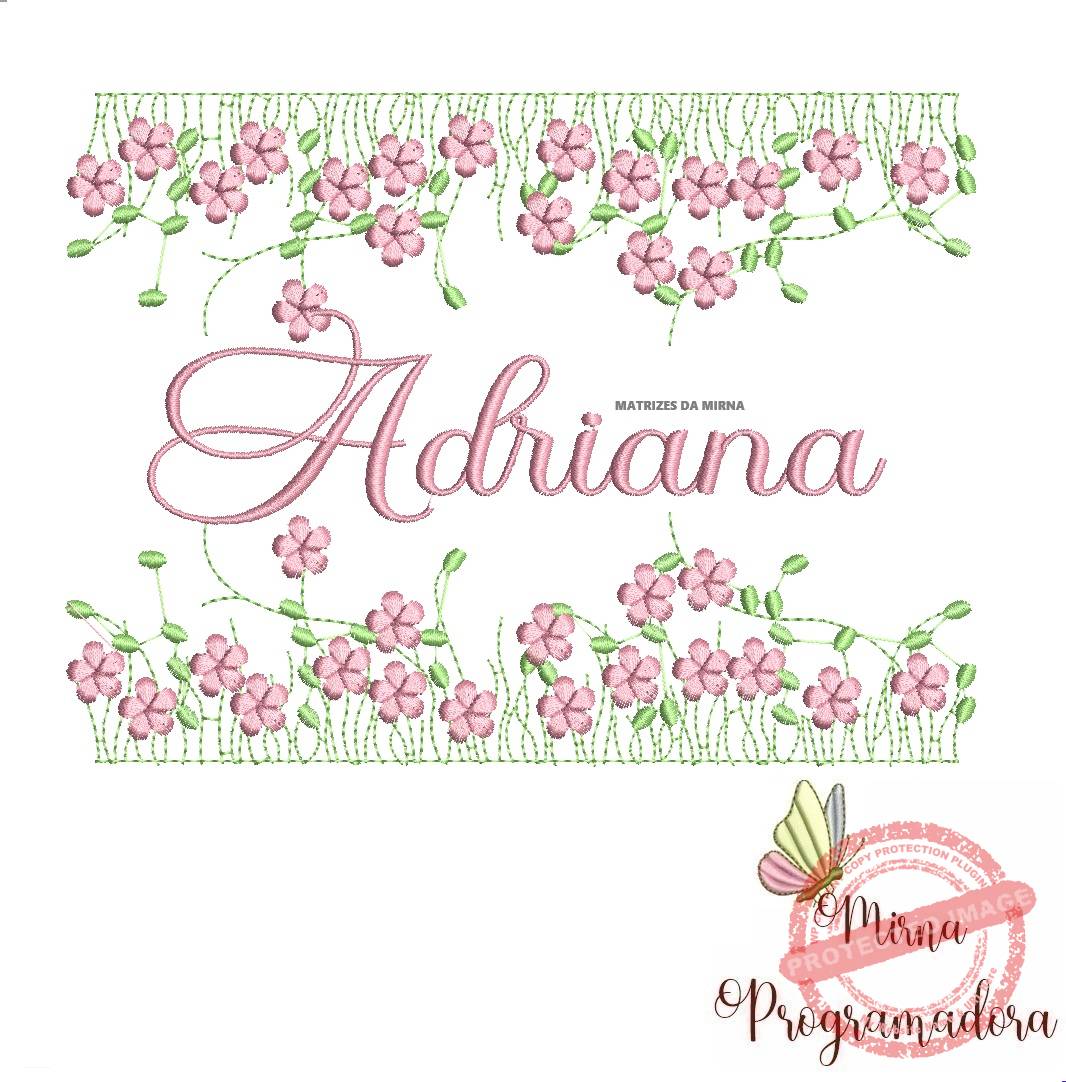 matriz de bordado jardim invertido adriana39-mirna matriz de bordado jardim invertido adriana39 - Imagem 1