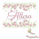matriz de bordado jardim invertido alicia36