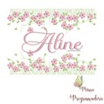 matriz de bordado jardim invertido aline35