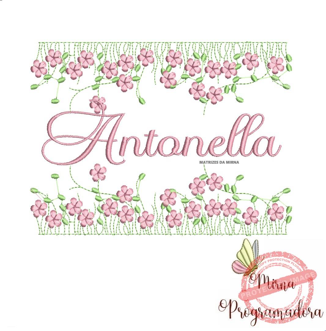 matriz de bordado jardim invertido antonella22-mirna matriz de bordado jardim invertido antonella22 - Imagem 1