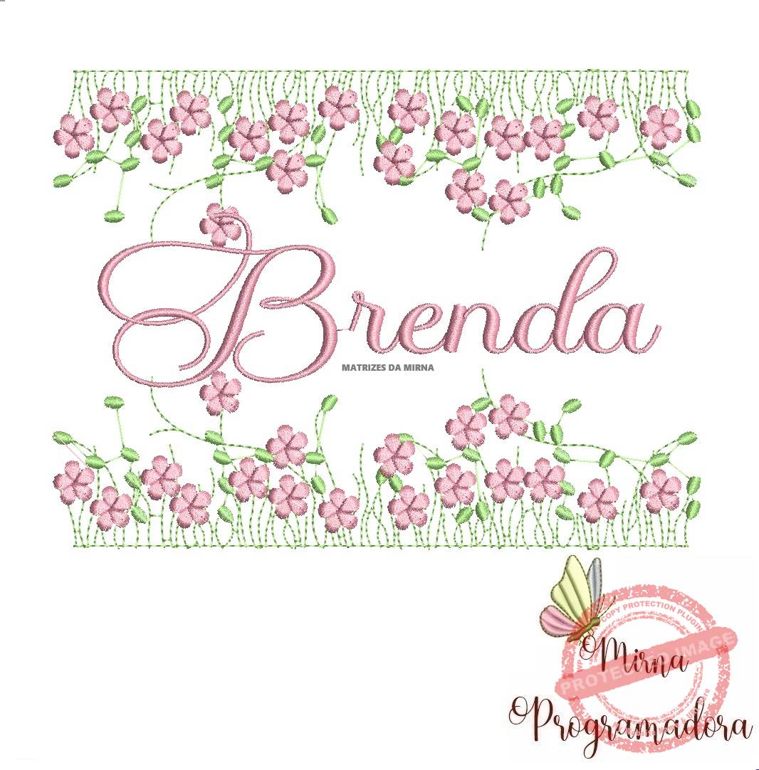 matriz de bordado jardim invertido brenda16-mirna matriz de bordado jardim invertido brenda16 - Imagem 1