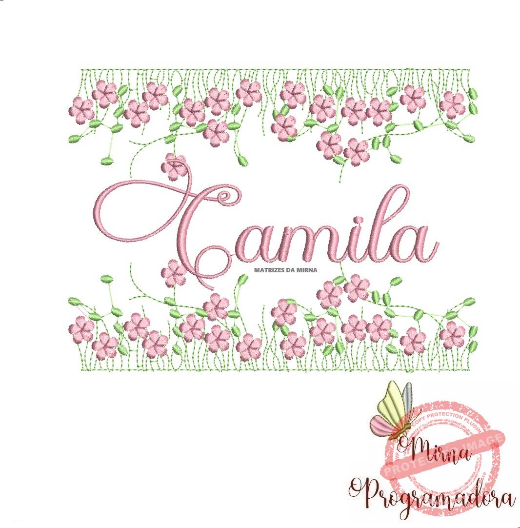 matriz de bordado jardim invertido camila14-mirna matriz de bordado jardim invertido camila14 - Imagem 1