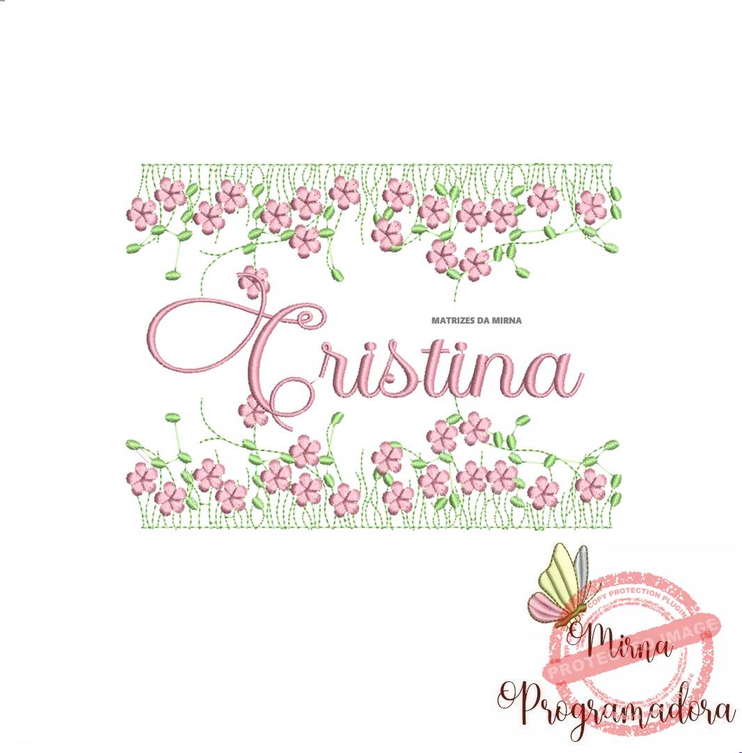 matriz de bordado jardim invertido cristina02-mirna matriz de bordado jardim invertido cristina02 - Imagem 1
