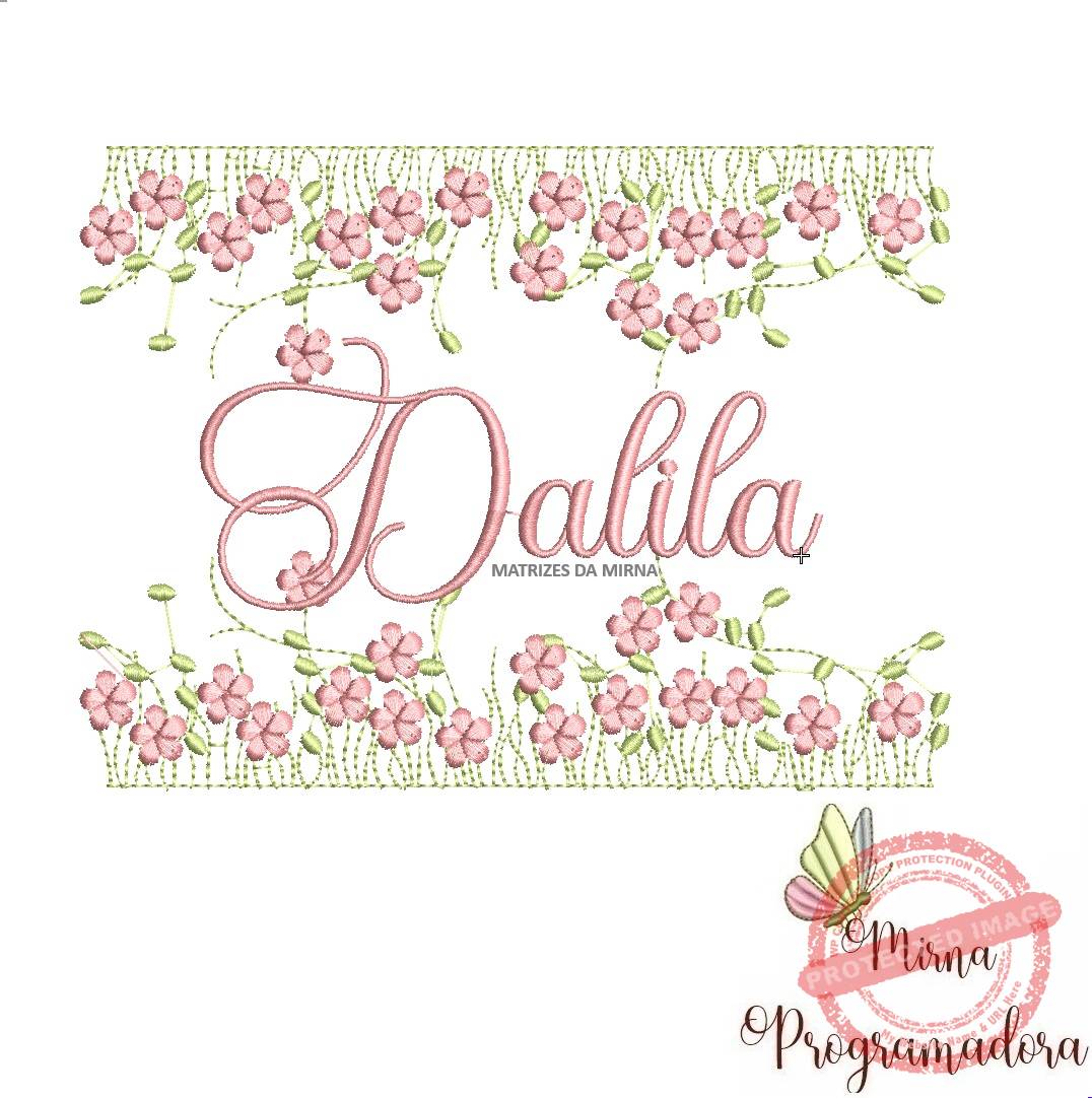 matriz de bordado jardim invertido dalila61-mirna matriz de bordado jardim invertido dalila61 - Imagem 1