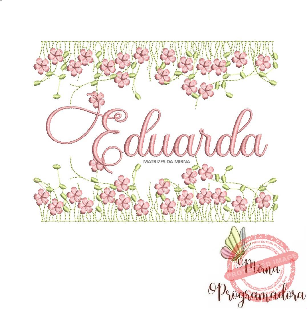 matriz de bordado jardim invertido eduarda52-mirna matriz de bordado jardim invertido eduarda52 - Imagem 1