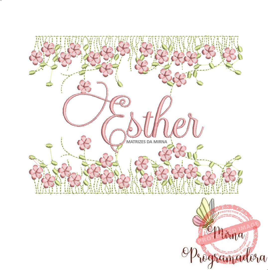 matriz de bordado jardim invertido esther40-mirna matriz de bordado jardim invertido esther40 - Imagem 1