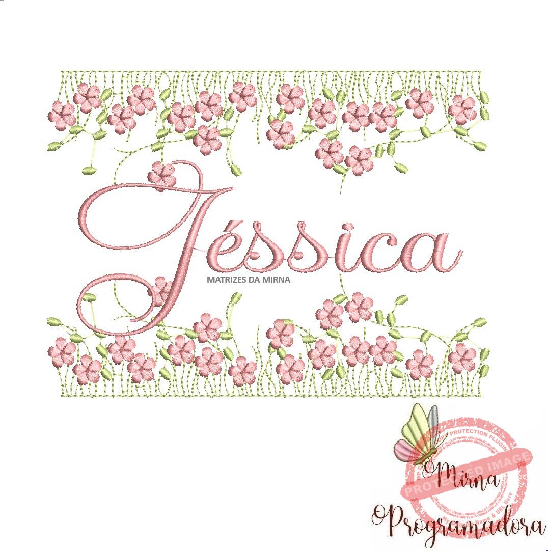 matriz de bordado jardim invertido jessica70-mirna matriz de bordado jardim invertido jessica70 - Imagem 1
