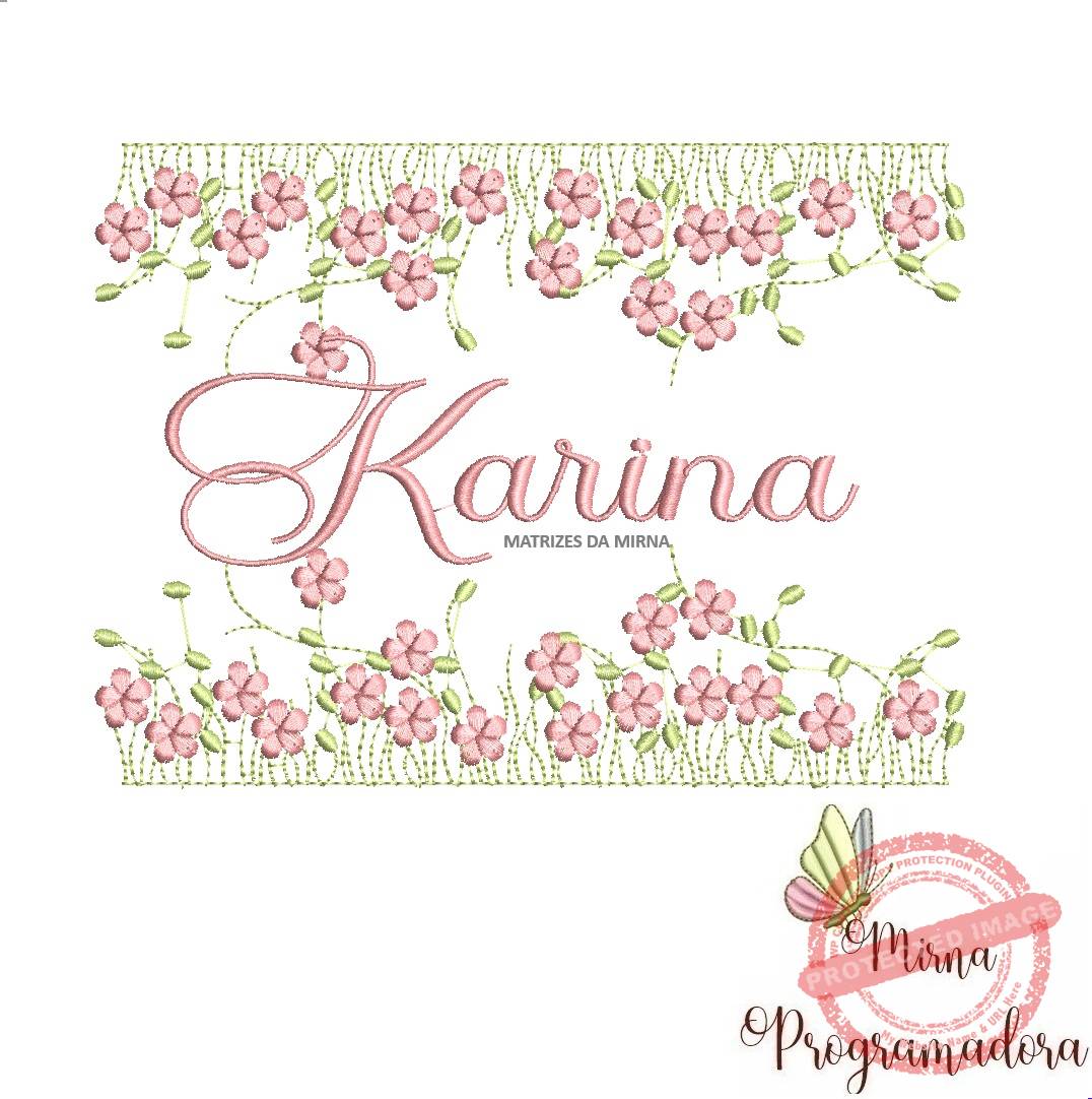 matriz de bordado jardim invertido karina64-mirna matriz de bordado jardim invertido karina64 - Imagem 1