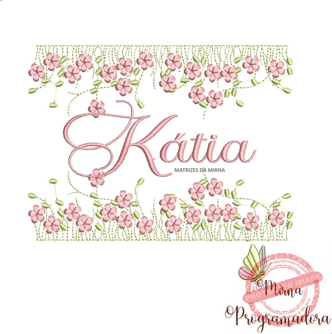 matriz de bordado jardim invertido katia63-mirna matriz de bordado jardim invertido katia63 - Imagem 1
