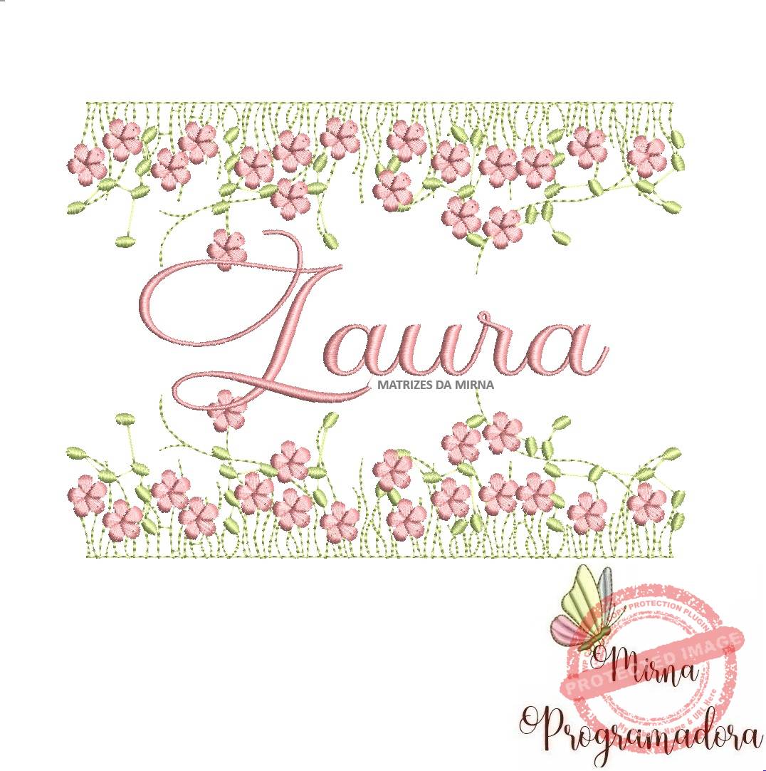 matriz de bordado jardim invertido laura 130-mirna matriz de bordado jardim invertido laura 130 - Imagem 1