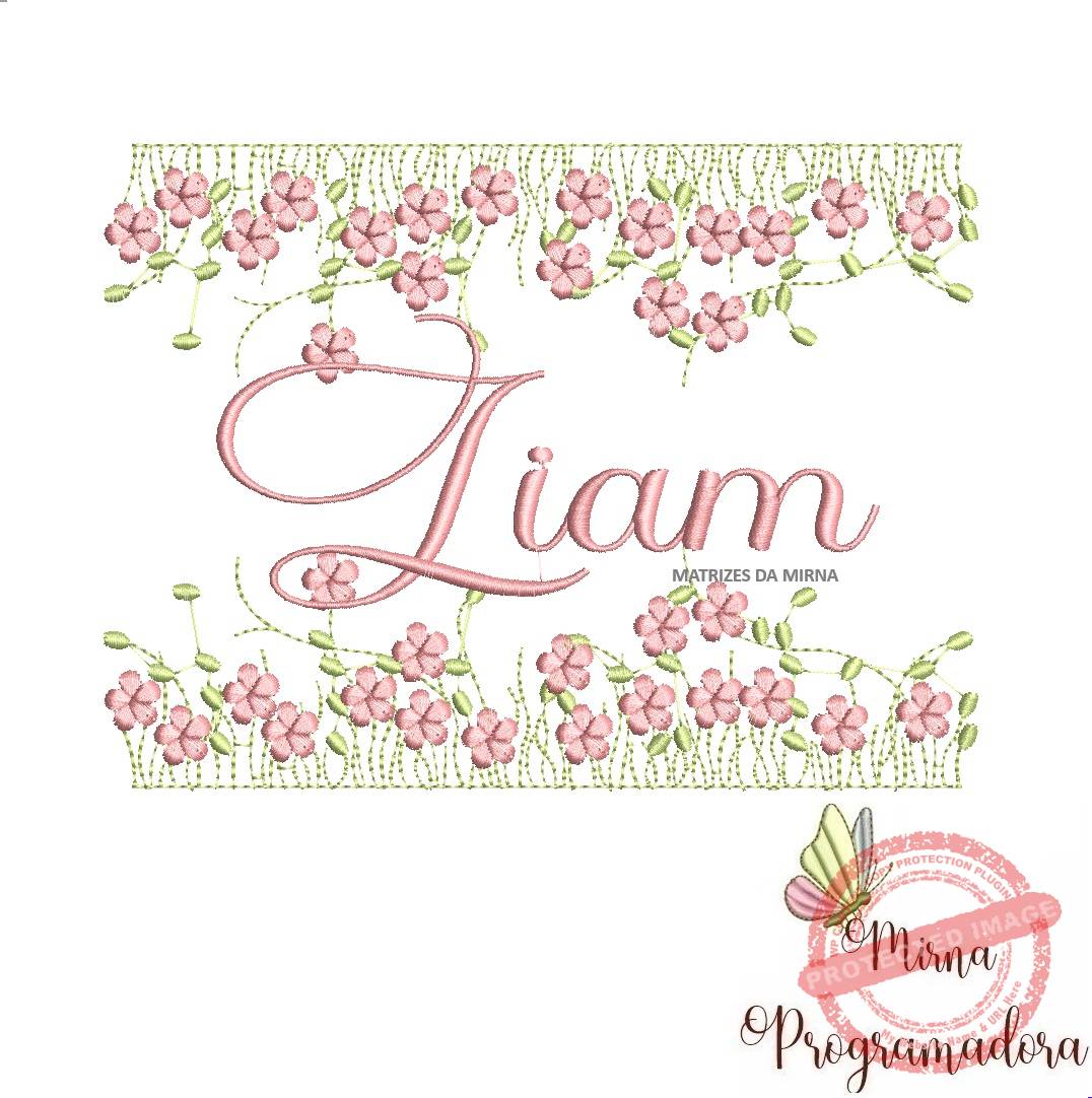 matriz de bordado jardim invertido liam 127-mirna matriz de bordado jardim invertido liam 127 - Imagem 1