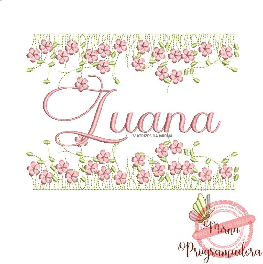 matriz de bordado jardim invertido luana 121-mirna matriz de bordado jardim invertido luana 121 - Imagem 1