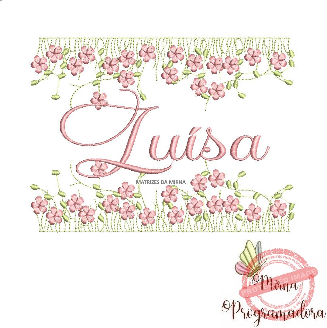 matriz de bordado jardim invertido luisa 120-mirna matriz de bordado jardim invertido luisa 120 - Imagem 1