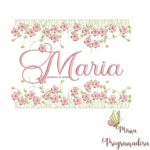 matriz de bordado jardim invertido maria 111