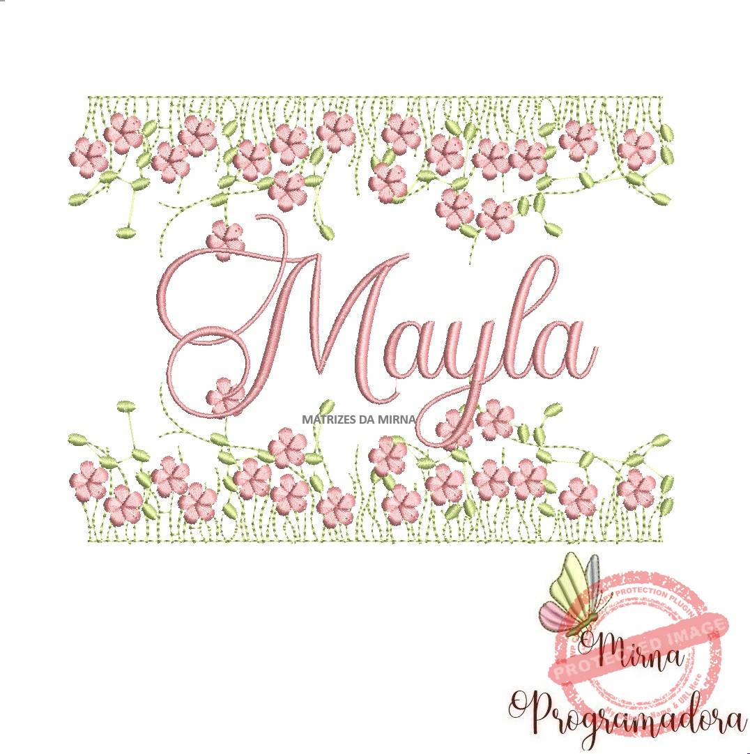 matriz de bordado jardim invertido mayla 105-mirna matriz de bordado jardim invertido mayla 105 - Imagem 1