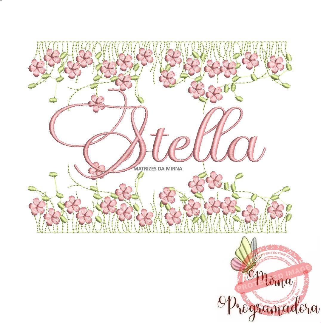 matriz de bordado jardim invertido stella 156-mirna matriz de bordado jardim invertido stella 156 - Imagem 1