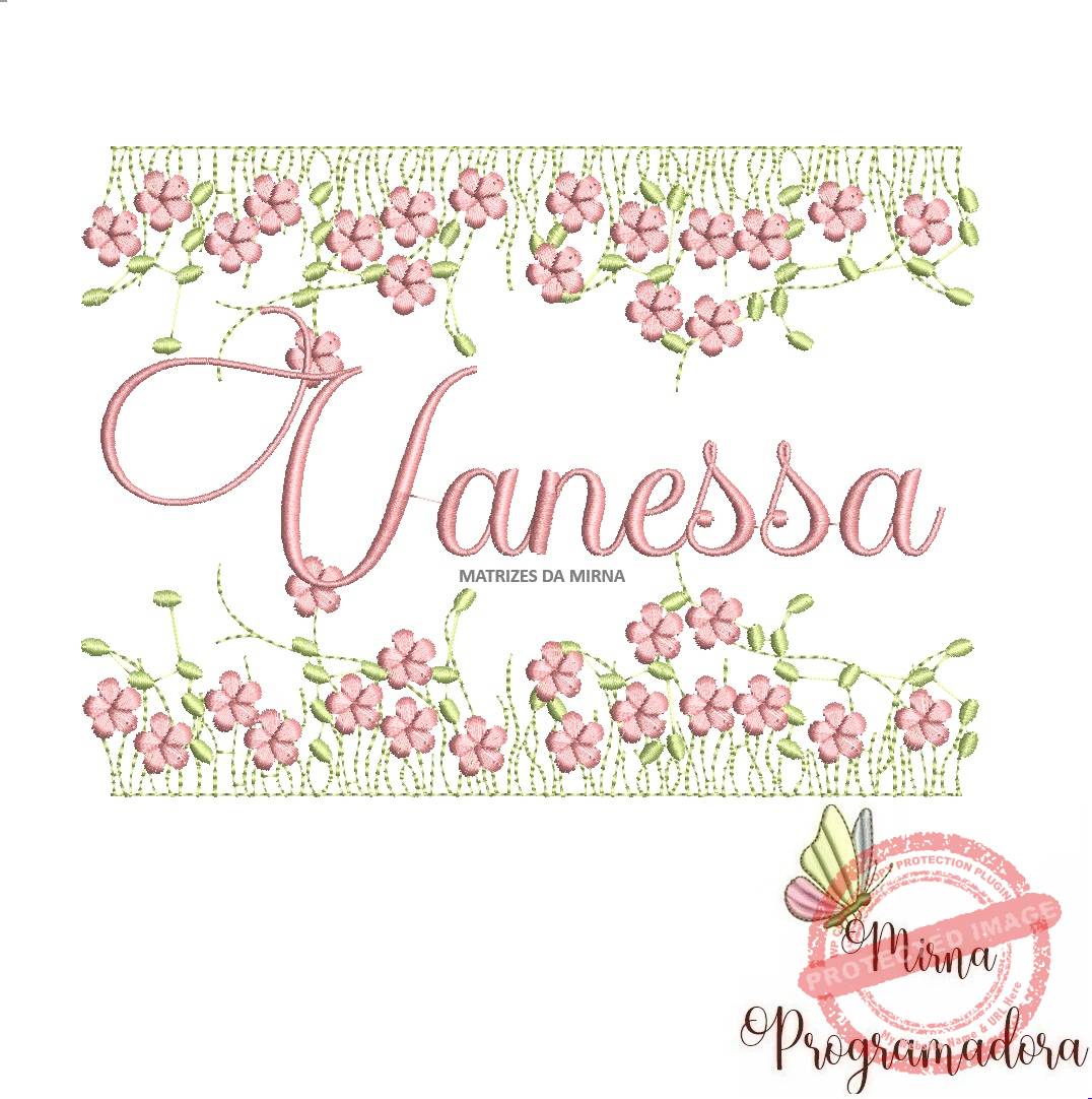 matriz de bordado jardim invertido vanessa 143-mirna matriz de bordado jardim invertido vanessa 143 - Imagem 1