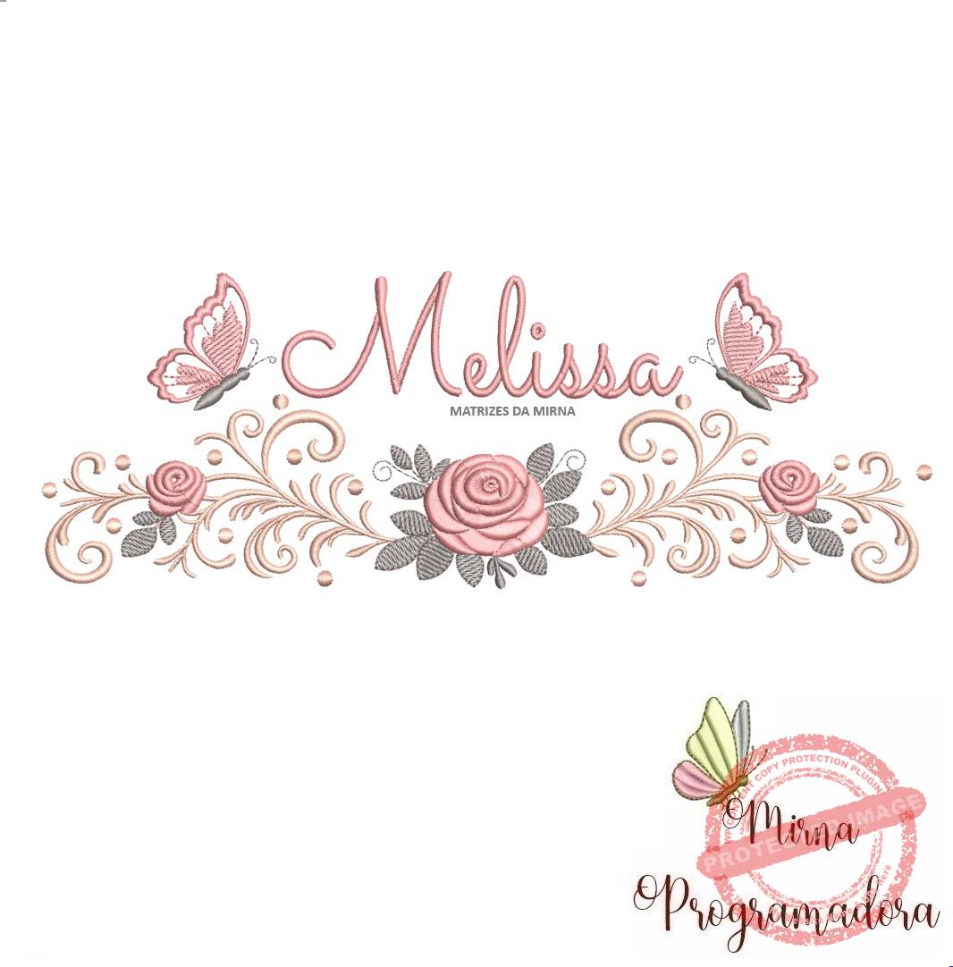 matriz de bordado melissa 110 matriz de bordado melissa 110 - Imagem 1